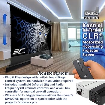 Amazon.com: Elite Screens Kestrel Tab-Tension CLR, 101 inch